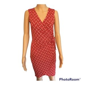 Banana Republic NWOT Sleeveless Faux Sarong Dress in P/S